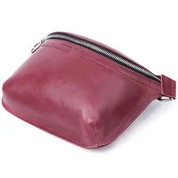Красива бананка для жінок із натуральної шкіри GRANDE PELLE 25х15х4,5 см sum0027023 - мініатюра 7