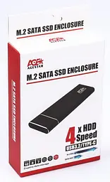 Кишеня зовнішня M.2 AgeStar 3UBNF5C, Gray, USB 3.0, для M.2 (Key B), формат 2230/2242/2260/2280, алюмінієвий корпус - мініатюра 3