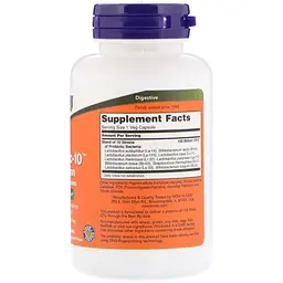Пробіотик для травлення Now Foods Probiotic-10 100 Billion 60 вегетаріанських капсул - мініатюра 2