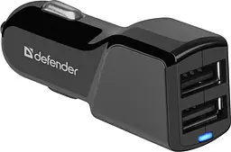 Автозарядка Defender 2xUSB 18W (2xUSB-A) 3.4A UCA-34 чорна (83834) - мініатюра 4