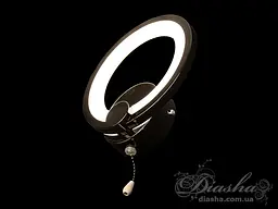 Бра дитяча LED Diasha 8022/1BHR, 17W, 935 лм, чорний хром, акриловий плафон, сучасний стиль - мініатюра 3