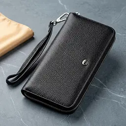 Витончений жіночий гаманець-клатч ST Leather 18852 чорний