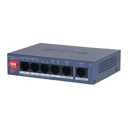 PoE-комутатор 6-портовий керований L2 Dahua DH-CS4006-4ET2GT-36 з 4 портами PoE 40W (99-00023171)