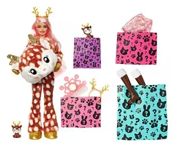 Лялька Barbie Cutie Reveal Зимовий блиск у костюмі оленя, 30 см (HJL61) - мініатюра 2
