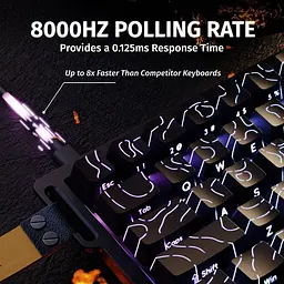 Клавіатура Attack Shark X68 HE RGB Magnetic Linear Switches Black Contours (AS-6972792470634-BK) [166742] - мініатюра 3
