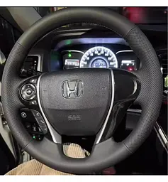 Чохол Обплетення Керма для Honda Accord 2013-2017 Шкіра (Модельна Викрійка) №20