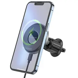 Автотримач з БЗП Borofone BH202 Seaside magnetic Metal gray
