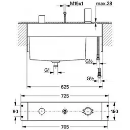 Прихована частина Grohe Chiara 33339000 - мініатюра 2