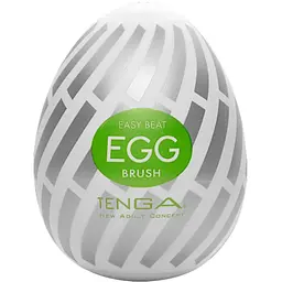 Мастурбатор яйце Tenga Egg New Standard Brush білий