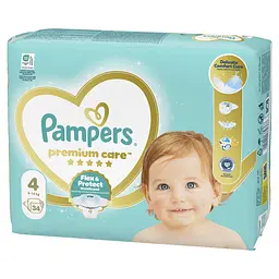 Підгузки Pampers Premium Care Розмір 4 (9-14 кг) 34 шт. - мініатюра 2