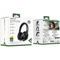 Гарнітура Acefast H4 ANC, Bluetooth, Black - мініатюра 4