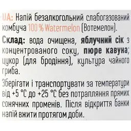 Комбуча Ever Aid Watermelon 100% 0.33 л - мініатюра 6