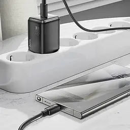 МЗП Hoco N54 Monsoon PD45W (1USB-C) + Type-C to Type-C Black - мініатюра 4