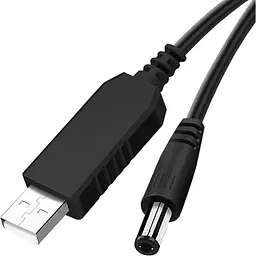 Кабель GRAND для Wi-Fi роутера USB to DC 5.5 x 2.5 мм з тригером 9-12 вольт