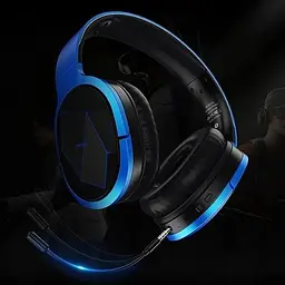 Навушники Proda PD-BH200 Maiku Bluetooth 4.2 450mah/AUX накладні бездротові з Bluetooth Сині - мініатюра 2