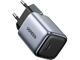 Мережевий зарядний пристрій UGREEN CD319 Nexode Mini GaN 30 W 1xUSB-C PD3.0 QC4.0 Wall Charger Gray (90666) - мініатюра 2