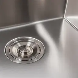 Кухонна мийка Platinum Handmade з підставкою для ножів з нержавіючої сталі 1.5 мм квадратна 50x50 см - мініатюра 7