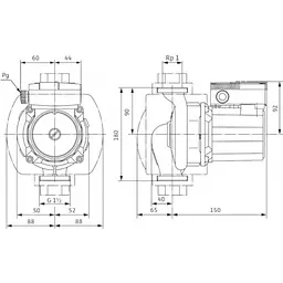 Циркуляційний насос Wilo TOP-S 25/5 EM (2044009) - мініатюра 2