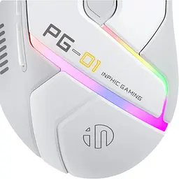Миша Inphic PG1 Grey/White [171272] - мініатюра 4