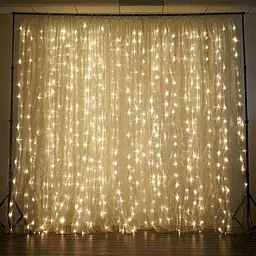 Гірлянда штора Водоспад 480 led 3.0х3.0м Теплий білий - мініатюра 8