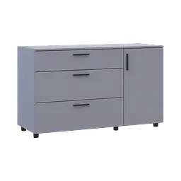 Комод Doros Торн Сірий 3Ш/1Д 135х51.6х80 (41510183) - мініатюра 9
