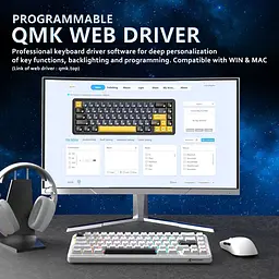 Клавіатура Attack Shark X65 HE White (AS-6972792470535-W-UA) [166769] - мініатюра 11