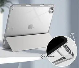 Чохол-книжка BeCover Soft Edge TPU з кріпленням Apple Pencil для Apple iPad Pro 13 M4 2024 Сірий (711718) - мініатюра 2