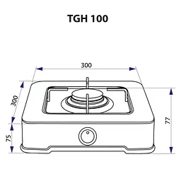 Настільна плита Minola TGH 100 WH - мініатюра 5