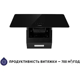 Витяжка Minola HVS 6224 BL 700 LED (похила) - мініатюра 4