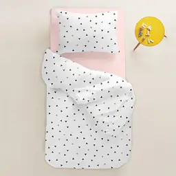 Дитяча постільна білизна в ліжечко ROSE DELTA, білий (DeltaColor_Rose_140) - мініатюра 2