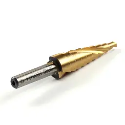 Свердло ступеневе спіральне Apro PRO 4-12 мм сталь HSS/M2 титанове покриття 30412 - мініатюра 2