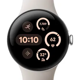 Смарт-годинник Google Pixel Watch 3 41mm Matte Polished Silver/Porcelain Band [115659] - мініатюра 2