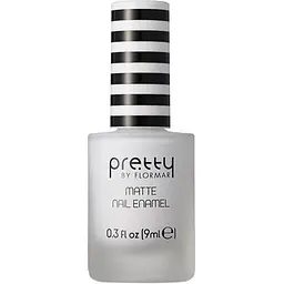 Лак для нігтів матовий Pretty Matte Nail Enamel, відтінок 001 (White), 9 мл (8000018545909)