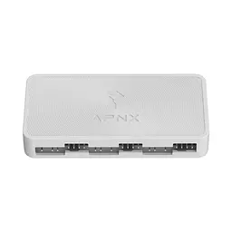 Комплект вентиляторів APNX FP1-120 ARGB White - 3 Pack (APF3-PF11257.21) - мініатюра 7