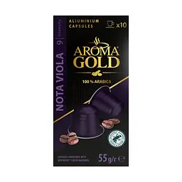 Кава в капсулах Aroma Gold Nota Viola 55 г (10 шт. по 5.5 г) - мініатюра 2