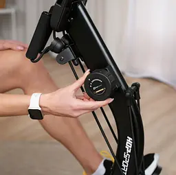 Горизонтальний велотренажер Hop-Sport HS-045L Volt магнітний золотистий - мініатюра 9