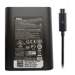 Блок живлення до ноутбука Dell 45W 20V, 2.25A + 5V, 2A, роз'єм USB Type C, Oval-корпус (LA45NM150 / A40217) - мініатюра 2