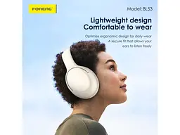 Навушники з мікрофоном Foneng Neckband Sport Beige (BL53-BG) - мініатюра 4