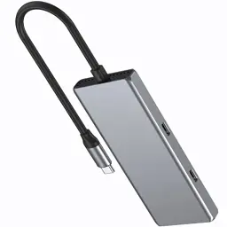 Концентратор Gembird USB-C 4-in-1 2xUSB 3.2 + 2xUSB-C 3.2 silver (UHB-CM-U310-A2C2-01) - мініатюра 2
