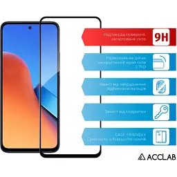 Скло захисне ACCLAB Full Glue Xiaomi Redmi 13 Black (1283126592904) - мініатюра 3