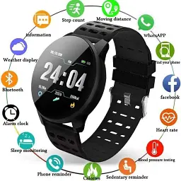 Фітнес-браслет 119PLUS Black Gray (16099) - мініатюра 2
