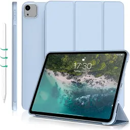 Чехол-книга BeCover Tri Fold Soft TPU Silicone для Apple iPad Air 13" M2 2024 Light Blue (711741)