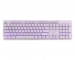 Клавіатура KB-UML3-01-W-UA, 3-х кольорове підсвічування клавіш, USB, White (KB-UML3-01-W-UA) Gembird teh0028299 - мініатюра 2