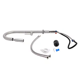 Змішувач для кухні Qtap Lenicka з висувним виливом QTLEN9138103UN Brushed Nickel PVD, Никель - мініатюра 7