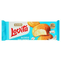 Здобне печиво Roshen Lovita Blondie Brownie зі смаком кокоса 152 г
