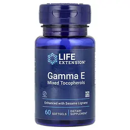 Витамин Е Gamma E Mixed Tocopherols 60 жидких капсул Life Extension vit0006332