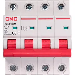 Модульний автоматичний вимикач CNC YCB9-80M 4P C32 6ka