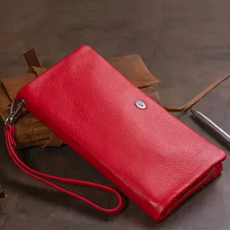 Жіночий шкіряний гаманець-клатч ST Leather 20,8х10х2 см acs0015263 - мініатюра 9