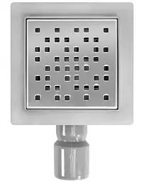 Трап для душу Rea Dots 12x12 nickiel brushed REA-G6202 - мініатюра 2