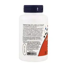 Амінокислота Now Foods L-Триптофан, подвійний концентрації, 1000 мг, L-Tryptophan, (NOW-00169) - мініатюра 3